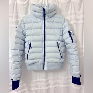 SAM NY Freestyle Down Puffer Jacket Coat in light blue, size L